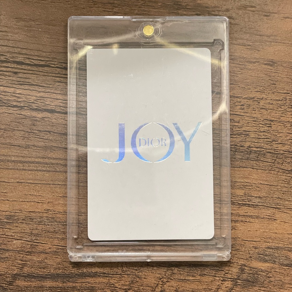 DIOR Joy Holographic Queen of Hearts Collectible Playing Card in Magnetic Case